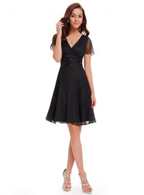 Rochie cocktail Aryana Black din Colectia de ROCHII DE SEARA