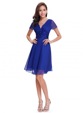 Rochie cocktail Aryana Blue din Colectia de ROCHII DE SEARA