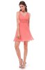 ROCHII DE SEARA - Rochie cocktail Bridy Coral