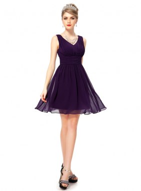 Rochie cocktail Bridy Purple din Colectia de ROCHII DE SEARA