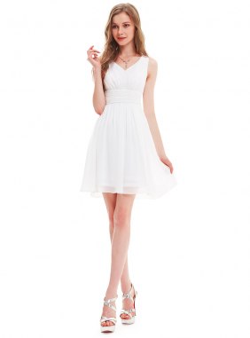 Rochie cocktail Bridy White din Colectia de ROCHII DE SEARA