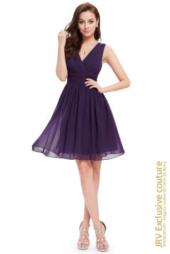 Rochie cocktail Selyna Purple - Magazin online haine de dama Fashion