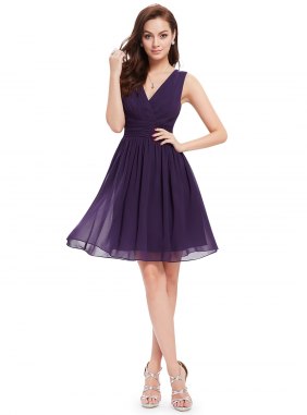 Rochie cocktail Selyna Purple din Colectia de ROCHII DE SEARA