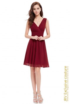 Rochie cocktail Selyna Burgundi - Magazin online haine de dama Fashion