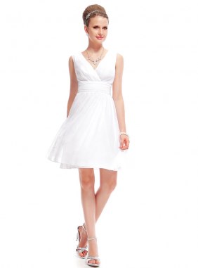 Rochie cocktail Selyna White din Colectia de ROCHII DE SEARA