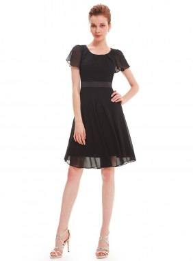 Rochie cocktail Eryka Black din Colectia de ROCHII DE SEARA