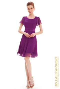 Rochie cocktail Eryka Purple - Magazin online haine de dama Fashion