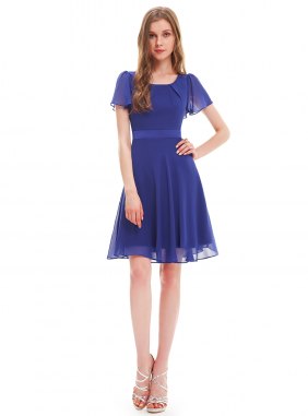 Rochie cocktail Eryka Blue din Colectia de ROCHII DE SEARA