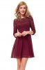 ROCHII DE SEARA - Rochie cocktail Edina Burgundi