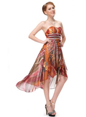 Rochie cocktail Albertine Brown din Colectia de ROCHII DE SEARA