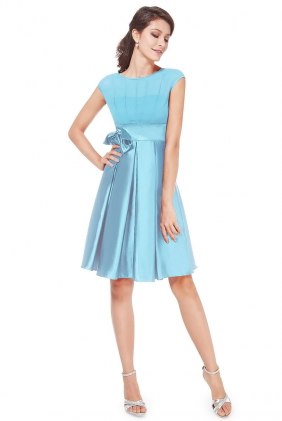 Rochie cocktail Tasha Light Blue din Colectia de ROCHII ELEGANTE
