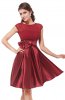 ROCHII RETRO - Rochie cocktail Tasha Burgundi