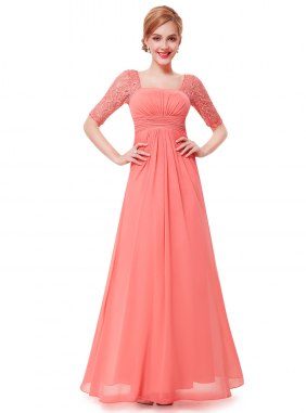 Rochie de seara Katerina Coral din Colectia de ROCHII DE SEARA