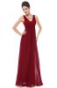 DE VARA - Rochie eleganta Adorabile Bordeaux