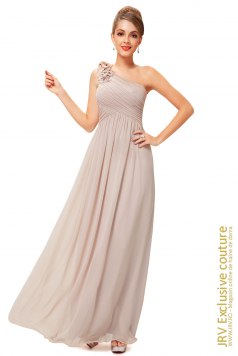 Rochie eleganta Elysia Beige - Magazin online haine de dama Fashion