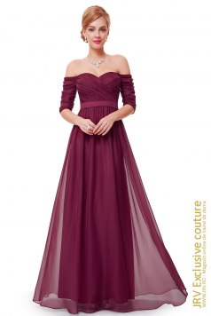 Rochie de seara Ryta JRV Burgundy - Magazin online haine de dama Fashion