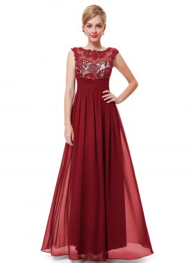 Rochie de seara Saphira Burgundi din Colectia de ROCHII DE SEARA