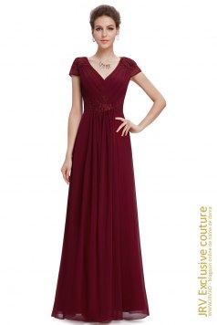 Rochie de seara Leyla Burgundi - Magazin online haine de dama Fashion