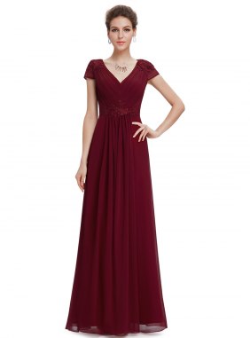 Rochie de seara Leyla Burgundi din Colectia de ROCHII DE SEARA