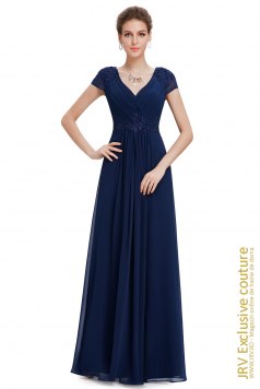 Rochie de seara Leyla Dark Blue - Magazin online haine de dama Fashion