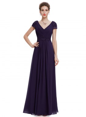 Rochie de seara Leyla Purple din Colectia de ROCHII DE SEARA