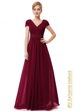 Rochie de seara Leyla JRV Burgundi - Magazin online haine de dama Fashion