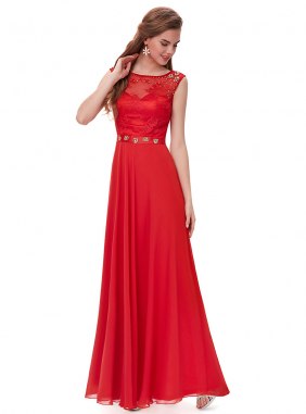 Rochie de seara Karmina Red din Colectia de ROCHII DE SEARA