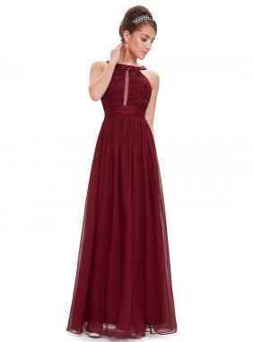 Rochie de ocazie Attya Burgundi din Colectia de ROCHII DE SEARA