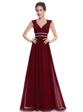 Rochie de seara Rachella Burgundi din Colectia de ROCHII DE SEARA