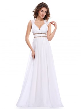 Rochie de seara Rachella White din Colectia de ROCHII DE SEARA
