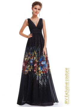 Rochie eleganta Multicolor Flower - Magazin online haine de dama Fashion
