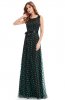 ROCHII RETRO - Rochie eleganta Yma Dots Green