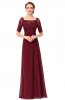 ROCHII DE SEARA - Rochie eleganta Charlotte Burgundi