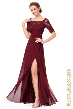 Rochie eleganta Charlotte Burgundi - Magazin online haine de dama Fashion