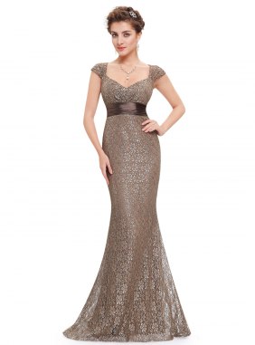 Rochie de seara Yolanda Cappuccino din Colectia de ROCHII DE SEARA