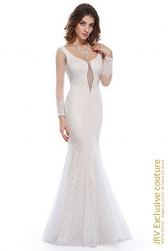 Rochie de seara Romyla Creme - Magazin online haine de dama Fashion