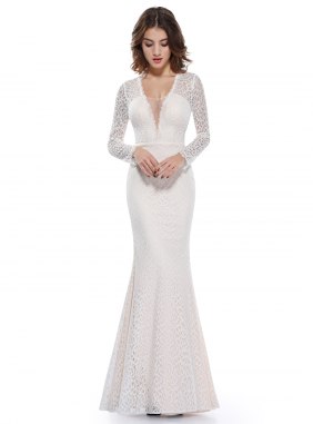 Rochie de seara Raya Creme din Colectia de ROCHII DE SEARA