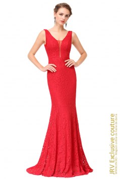 Rochie de seara Emilie Red - Magazin online haine de dama Fashion