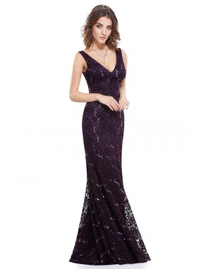 Rochie de ocazie Lyna Deep Purple din Colectia de ROCHII DE SEARA