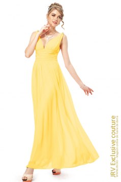 Rochie de seara Amely Yellow - Magazin online haine de dama Fashion