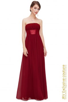 Rochie de bal Bow Burgundi - Magazin online haine de dama Fashion