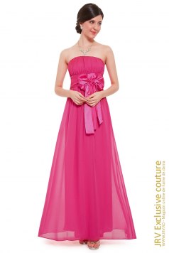 Rochie de bal Bow Hot Pink - Magazin online haine de dama Fashion