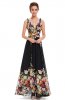 ROCHII DE SEARA - Rochie eleganta Black Flower