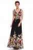ROCHII DE SEARA - Rochie eleganta Black Flower