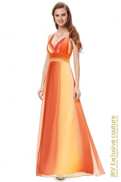 Rochie eleganta Fantine Orange - Magazin online haine de dama Fashion