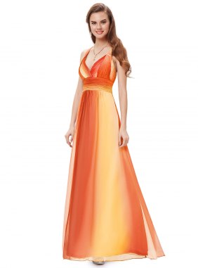 Rochie eleganta Fantine Orange din Colectia de ROCHII DE SEARA