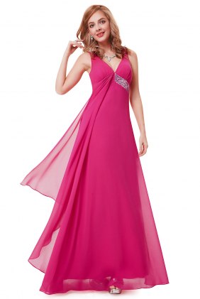 Rochie eleganta Violetta Hot Pink din Colectia de DE VARA