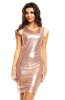 COLECTII TRECUTE - Rochie cu paiete Karla Champagne