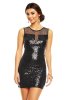 COLECTII TRECUTE - Rochie cu paiete Selena Black