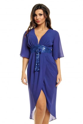 Rochie eleganta Onnya Royal Blue din Colectia de SCOASE DIN STOC